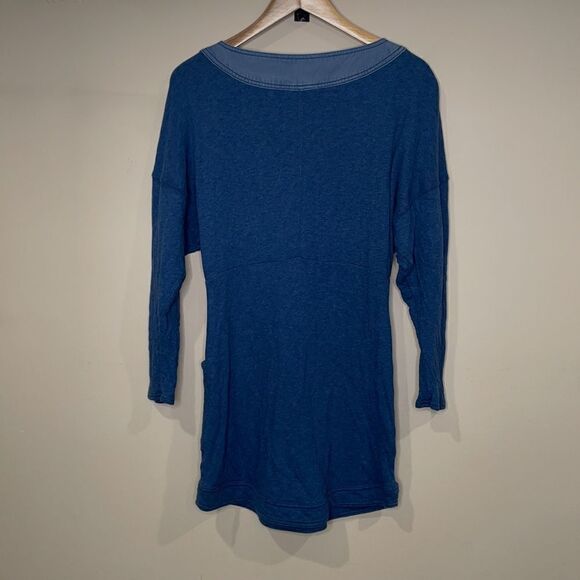 Free People Seeking Heart Mini Dress in Blue - Size Small - Picture 12 of 12